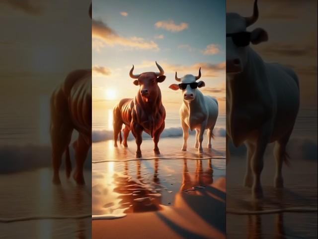 Beautiful story of a cow  and ox  love #youtubeshorts #trending #viralshorts #ytshortshorts