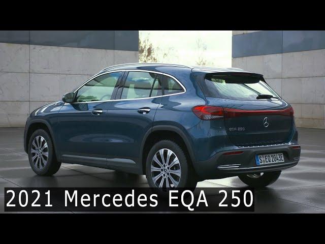 2021 Mercedes EQA 250 || Interior & Trunk, Road Driving, Charging Procedure // Denim Blue Version