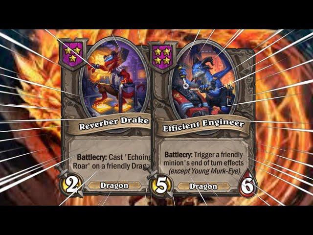 THIS DRAGON COMBO IS INSANE?! | Hearthstone Battlegrounds