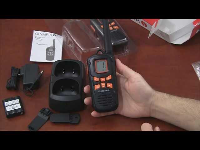 Olympia R500 FRS and GMRS Two Way Radio Unboxing