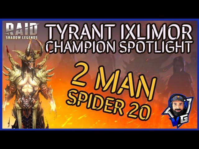 Raid Shadow Legends Tyrant Ixlimor Champion Spotlight | Farm Food on Spider 20!