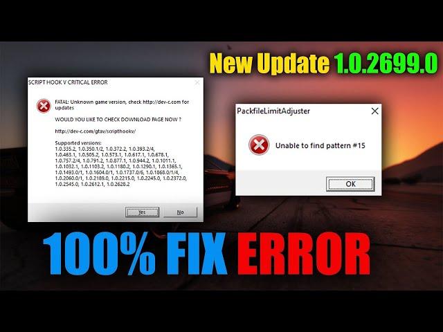 How to FIX PackFile limit Adjuster #unable to find pattern 15 | FIX Latest |