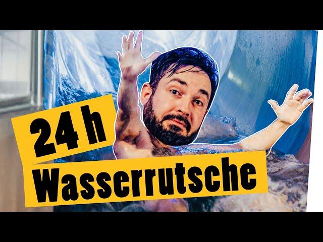 24 Stunden Wasserrutschen Challenge || Das schaffst du nie!