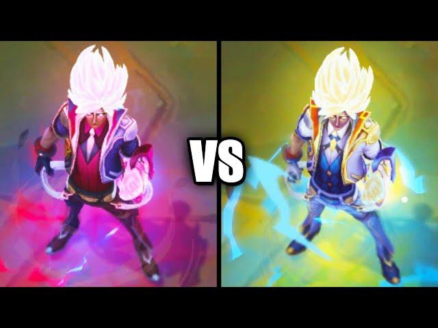 Battle Academia Ezreal VS Mythic Chroma Comparison (League of Legends)