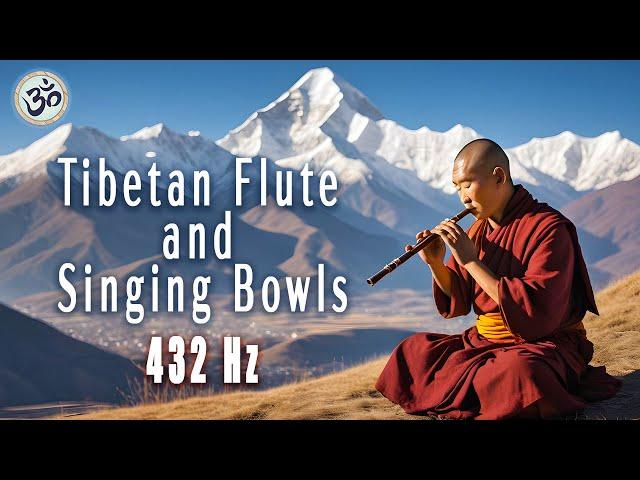 Tibetan Flute and Singing Bowls, Meditation Music, 432 Hz, Healing Music, Frequency Music, Yoga