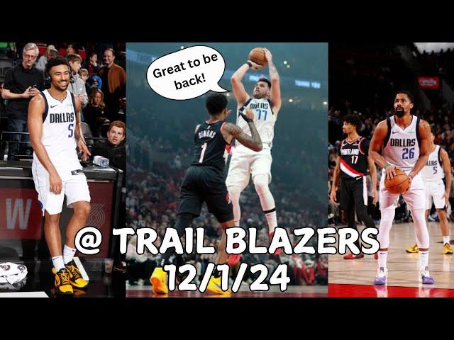 Dallas Mavericks Team Highlights vs the Trail Blazers (12.01.2024)