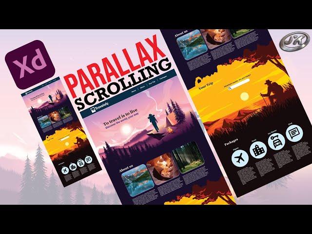 How to create Parallax Scrolling website in Adobe XD