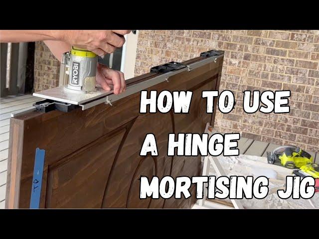 How to use a Hinge Mortising Jig to install a door where there wasn't one before