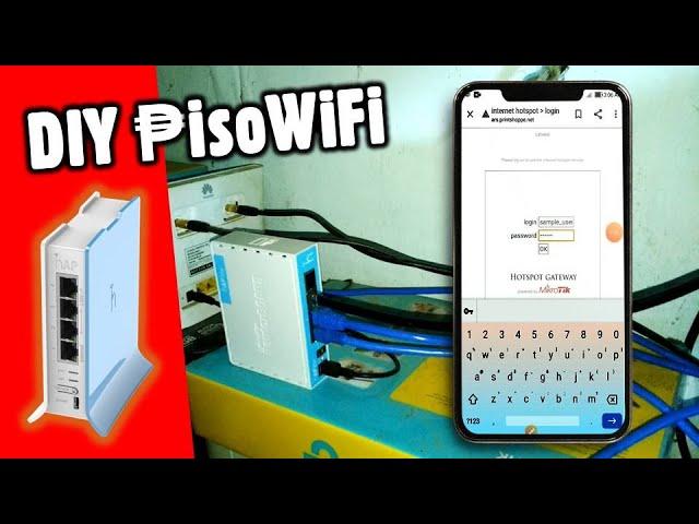 HOW TO SETUP DIY PISO WiFi on MikroTik hAP lite | HOTSPOT Configuration