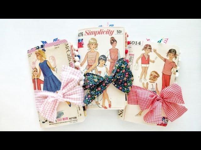 Kittydori Vintage Sewing Pattern Traveler's Notebook Junk Journal - Summer Editions!