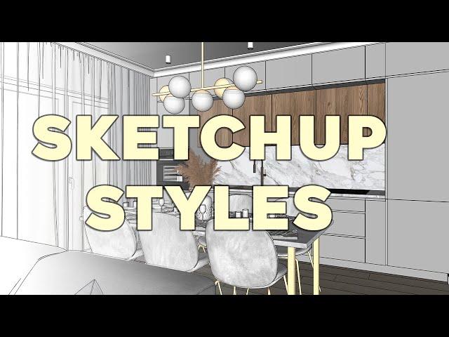 SketchUp Styles | Stunning Perspectives and 2D Drawings