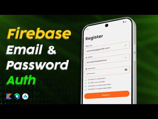 Email & Password Authentication with Firebase - (Android Tutorial)