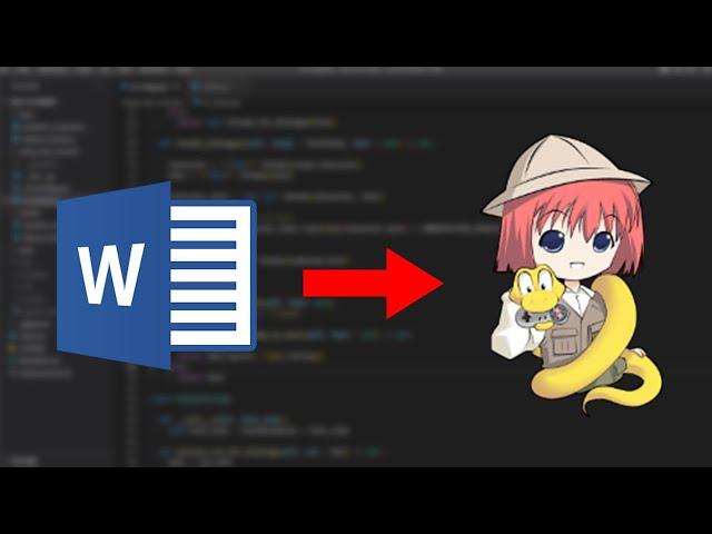 Write Your Renpy Visual Novel Using A Word Doc!