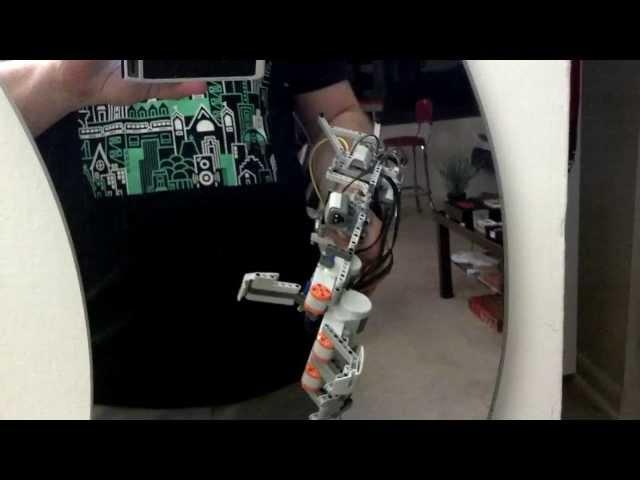 Prototype Mk I Mindstorms robotic hand & arm augmentation unit