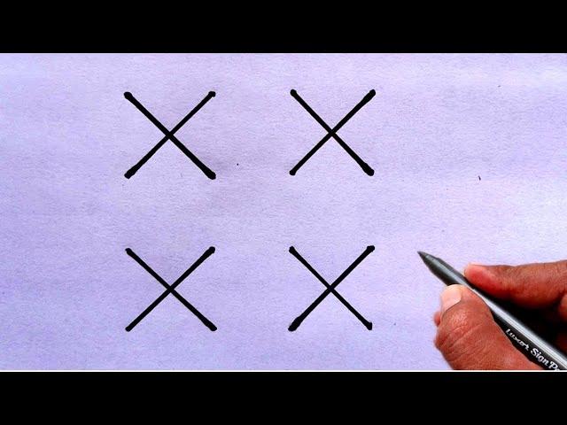 How to draw beautiful peacock from XXXX letter | peacock drawing video | Easy peacock drawing easy