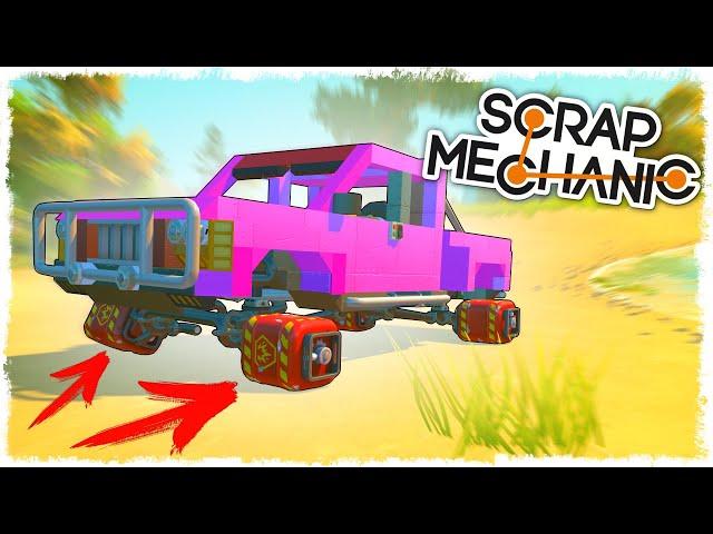 СТРОИМ ПОРШНЕВУЮ МАШИНУ ИЗ РАНДОМНЫХ БЛОКОВ В SCRAP MECHANIC!!!