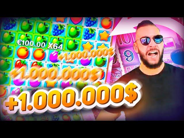 Streamer RECORD win on Fruit Party - Top 5 Big wins in casino slot