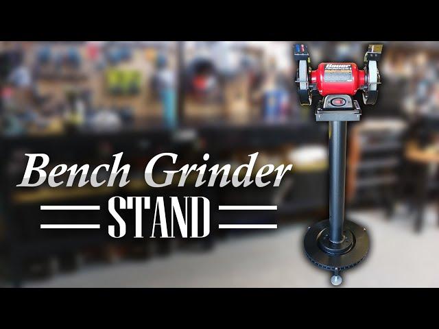 Bench Grinder Stand | DIY Grinding Pedestal Build Cheaper Than Harbor Freight's Best!