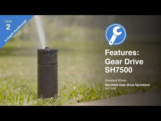 Features of the Holman SH7500 Gear Drive Sprinkler