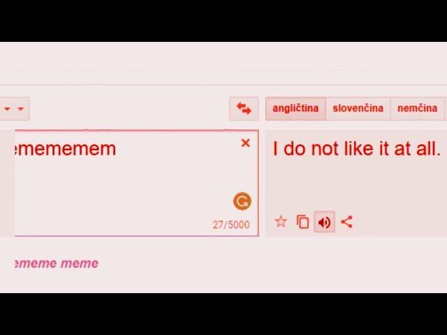 Google Translate doesn't like memes