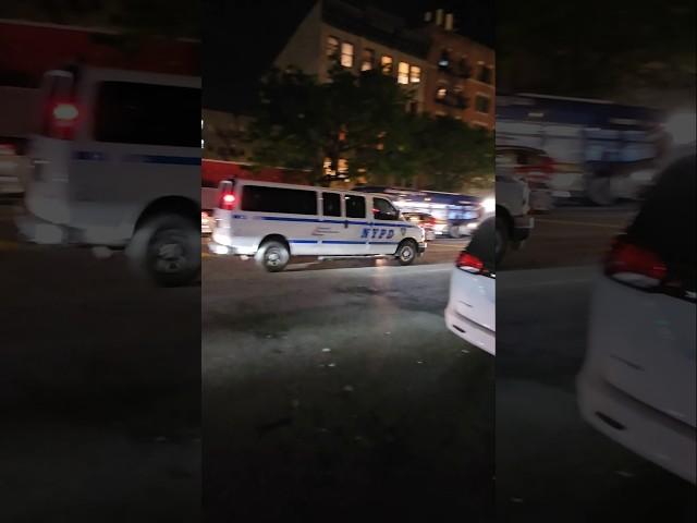 NYPD 25TH PCT Slickback Passing By On West 125th Street In Harlem, Manhattan, New York City