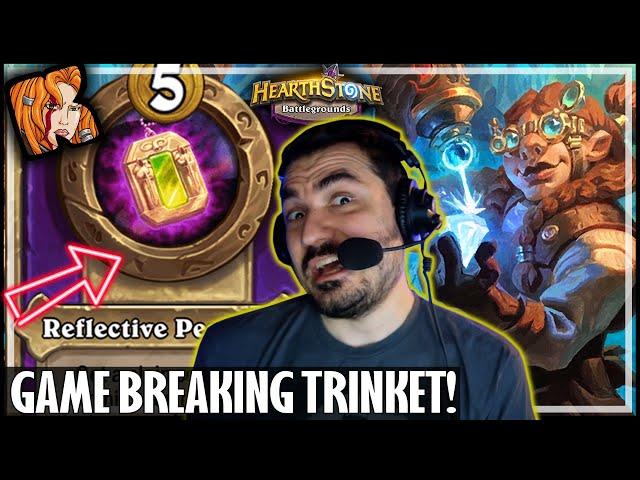 THIS NEW TRINKET IS GAME BREAKING! - Hearthstone Battlegrounds