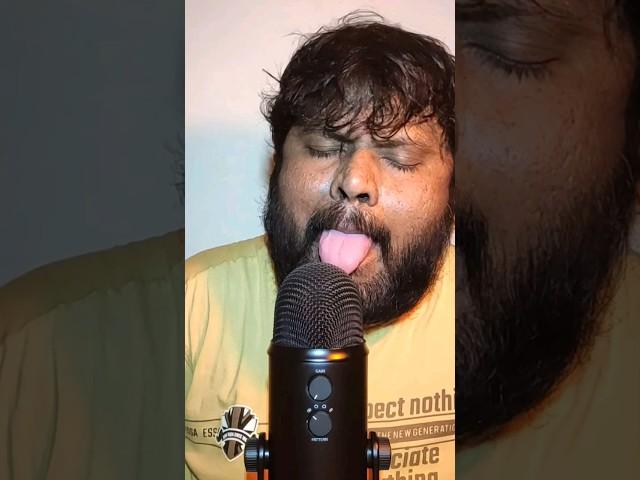 ASMR Wet Mouth Sounds Tongue Swirls No Talking #shorts