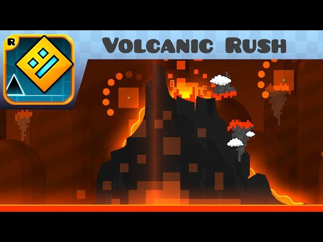 Geometry Dash - Volcanic Rush (3 Coins) (Easy Demon) - by Manix