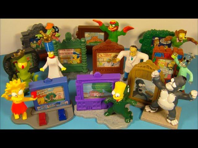 2002 THE SIMPSONS CREEPY CLASSIC'S SET OF 10 BURGER KING FULL COLLECTION VIDEO REVIEW