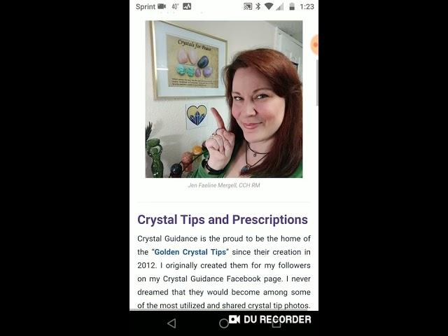 A Virtual Tour of the Crystal Guidance Website