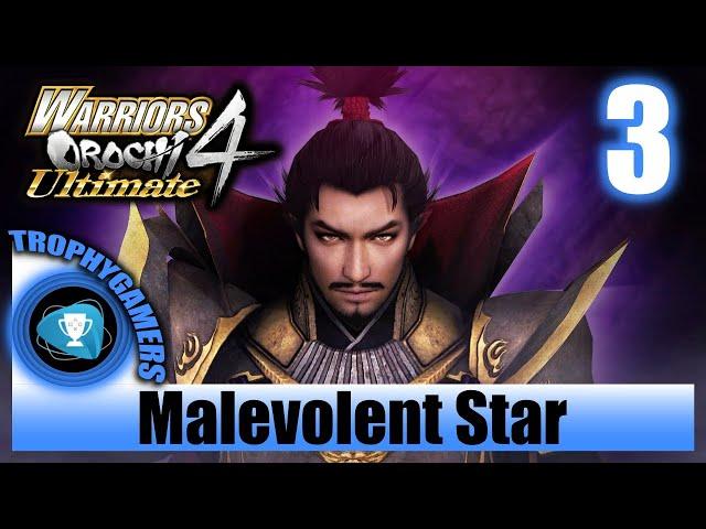 Warriors Orochi 4 Ultimate – Malevolent Star - 3.000 Combo - Trophy Run - Walkthrough Part 3