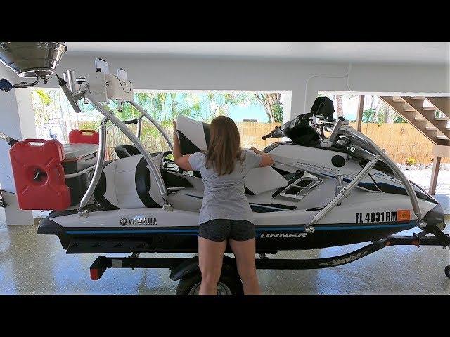 HOW TO Setup Rig YAMAHA FXHO WaveRunner for Fishing