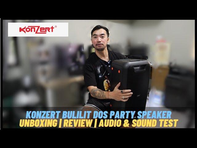 KONZERT BULILIT DOS - Portable Party Speaker | Unboxing, Review, Audio Test Sample Bluetooth Speaker