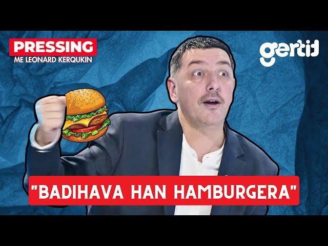 Badihava han hamburgera - Valon Syla komenton arrestimin e aktivistit në veri | Pressing