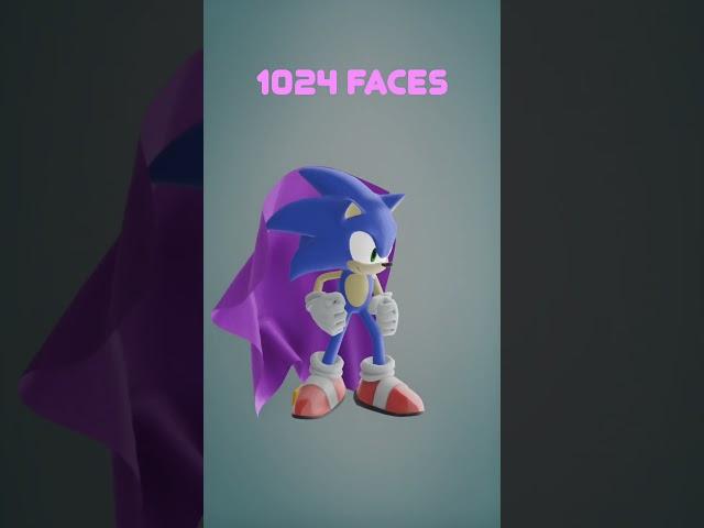 Sonic Cloth Simulation #smashbros #smashbrothers #sonic