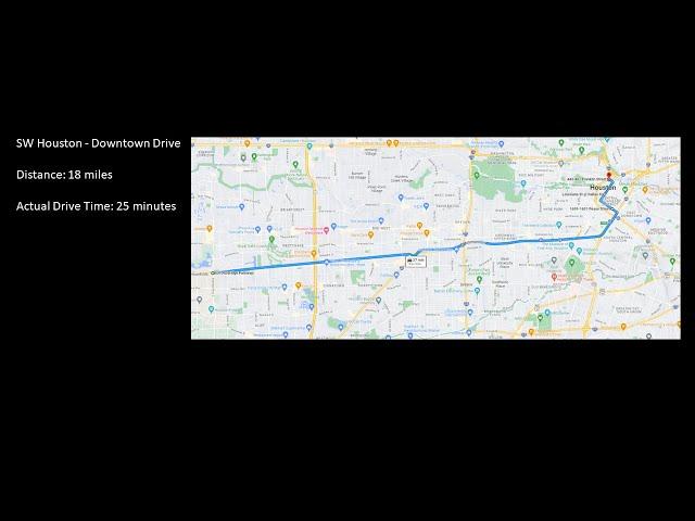 Garmin Dashcam Fun: Southwest Houston - Downtown Drive
