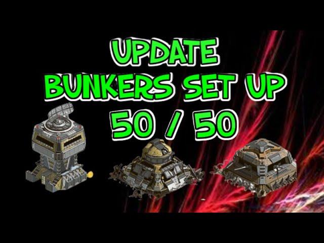 War Commander Bunkers units Set up  50 /50  Update.