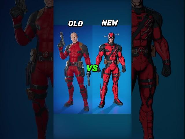 Deadpool & Wolverine Skins: NEW vs OLD #fortnite #shorts