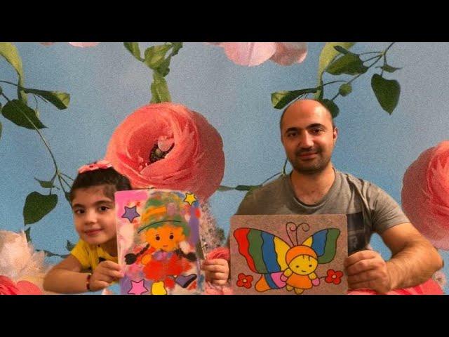 ESAS KARDEŞLER KUM BOYA İLE RESİM BOYUYOR #funnykidsvideos#funnyvideos#funnykids