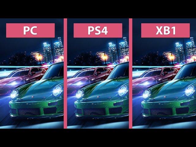 Need for Speed – PC vs. PS4 vs. XBox One Graphics Comparison