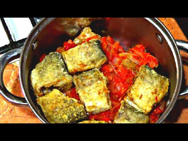 Щука жареная кусочками с подливкой. Очень вкусный рецепт