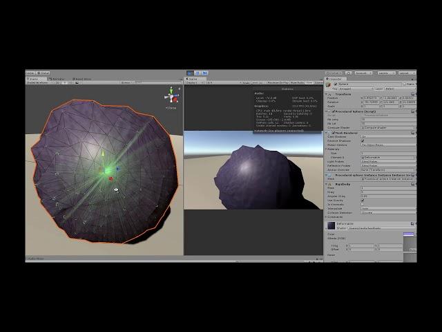 Unity GPU - Compute shader dynamic collider