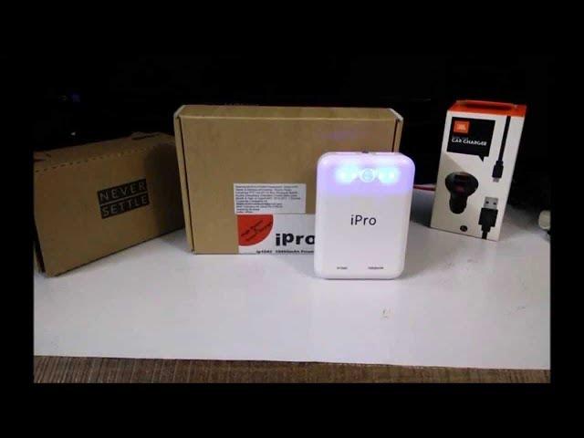 ipro {model - ip1042} 10400 mAh power bank unboxing vedio