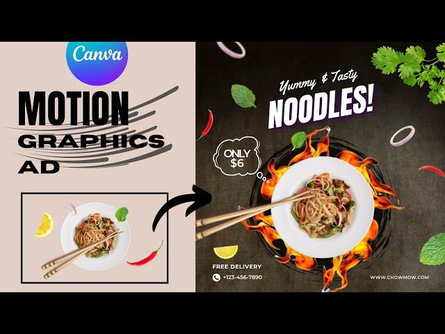 Captivating Motion Graphics Ad using Canva