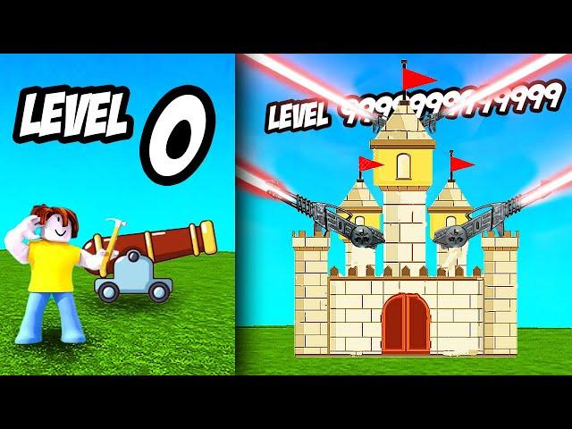 BUILDING MAX LEVEL TURRET in roblox tower tycoon