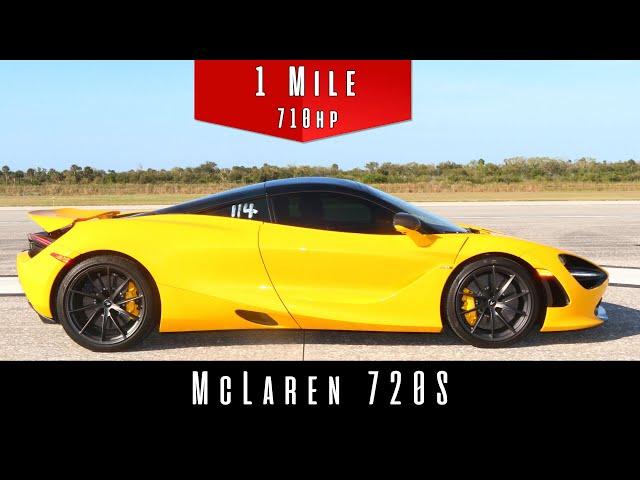 2019 McLaren 720S (Standing Mile Top Speed Test)