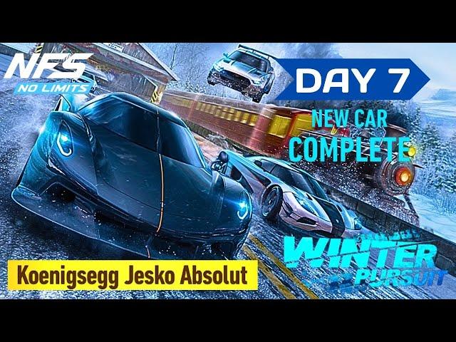 NFS No Limits | Winter Pursuit | Koenigsegg Jesko Absolute | Day 7