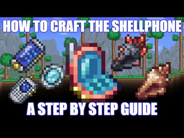 How To Craft The Shellphone - Terraria Tutorials