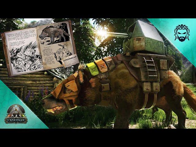 New Andrewsarchus Gameplay Revealed! The Minigun Tank Saddle is Insane! - ARK: Fjordur News