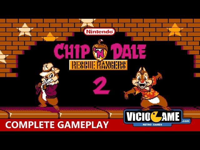  Chip 'n Dale 2 (Nintendo) Complete Gameplay